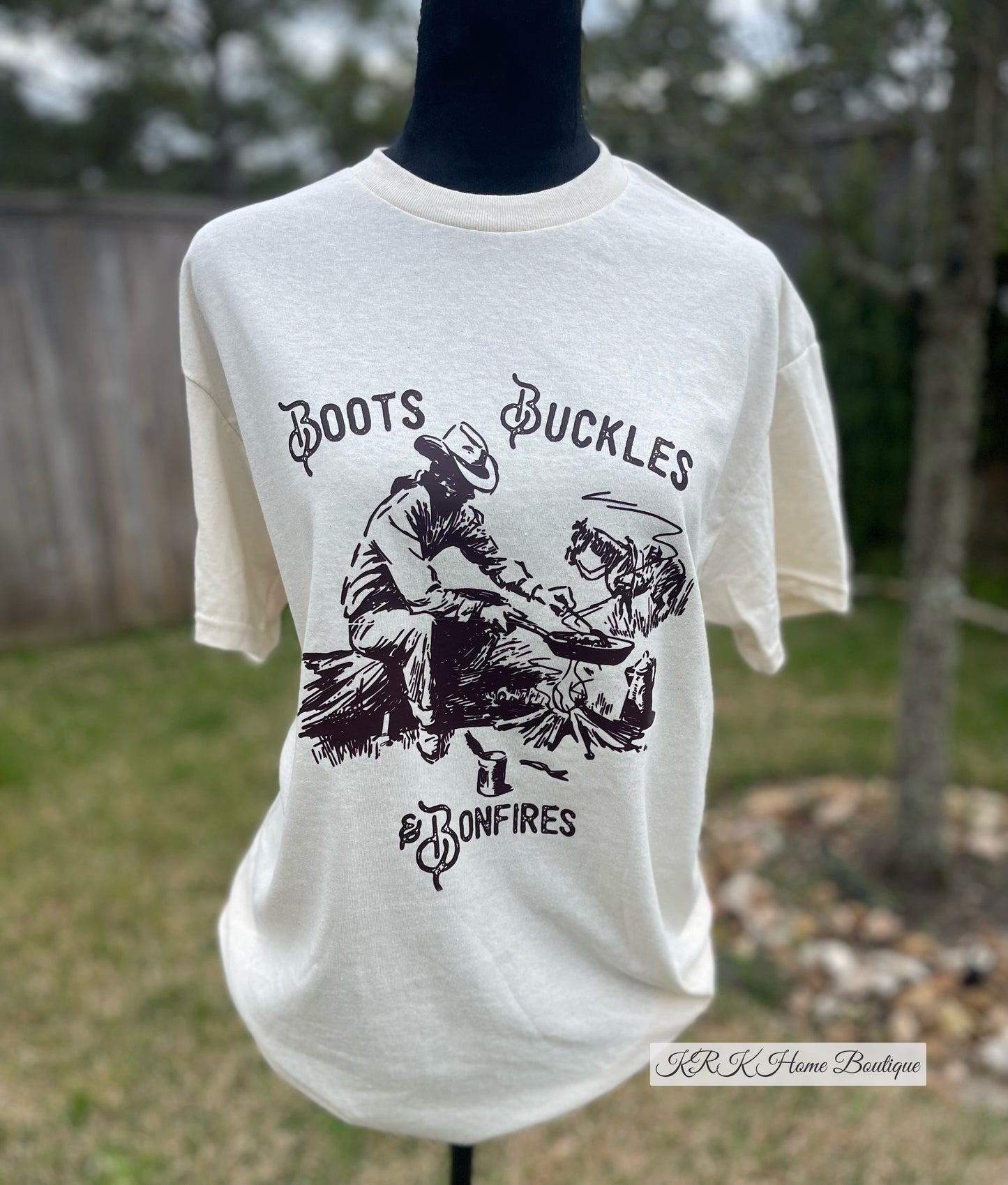 Boots Buckles and Bonfires T-shirt